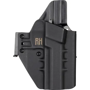 Příslušenství pro sportovní střelbu RH Holsters FROGY - Heckler & Koch SFP9L - vnější kydexové pouzdro - poloviční sweatguard - černá Pouzdro je pro: Pravák