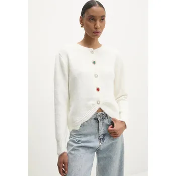 Dámský svetr Vlněný svetr Answear.LAB dámský, bílá barva lu2411 00X, vel. M/L