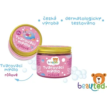 Zahradní nábytek Teddies beauted - Tvarovací mýdlo v uzavíratelné dóze - růžová
