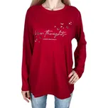 HLF Dámské tričko s dlouhým rukávem ALA Barva: Červená, Velikost: 3XL