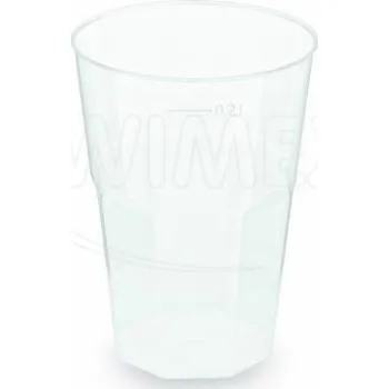 Jednorázové nádobí Kelímek vratný na koktejl (PP) extra pevný 0,2 l [12 ks]