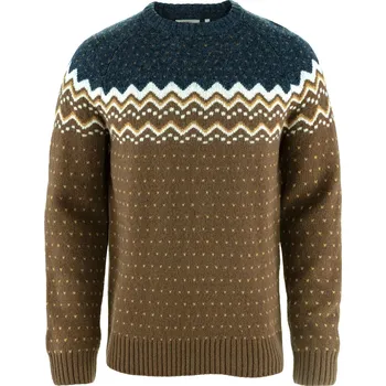 Pánský svetr Pánský svetr Fjällräven Övik Knit Sweater M Velikost: XL / Barva: hnědá