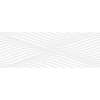 Obklad Obklad Peronda Cotton waves bílá 33x100 cm mat COTTONWHWR