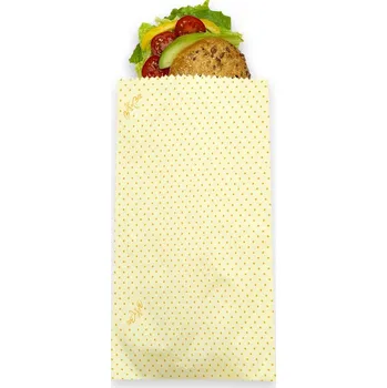 Termobox BajaBee, Voskovaný pytlík - M, Orange Dots, 1 ks