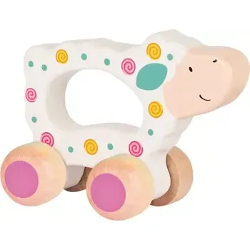 Dřevěná hračka GOKI Dřevěná jezdící Ovečka (55906)