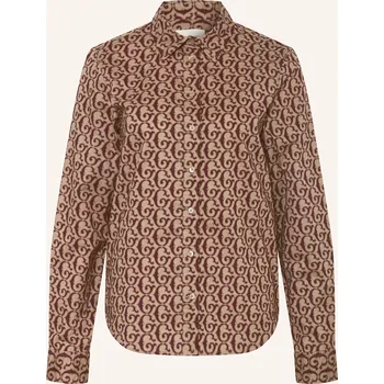 Dámská halenka Gant Dámská Košilová Halenka, béžová / tmavě červená, 46