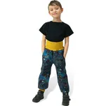 ESITO Rostoucí softshellové kalhoty Galaxie - modrá / 92 - 98 modrá