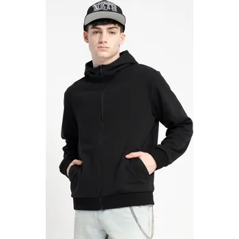 Chlapecká mikina Reporter Young | Chlapecká černá mikina s kapucí na zip - Barva ČERNÁ, Velikost 170 251-0554B-26-100-1