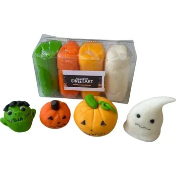 4-Mix Maďarsko SweetArt potahovací a modelovací hmoty vanilkové Halloween 1 (4x100 g) ▹