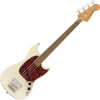 Baskytara Fender Squier Classic Vibe 60s Mustang Bass LRL Olympic White Elektrická baskytara