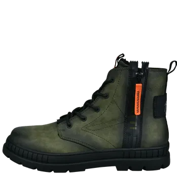 Pánská zimní obuv PÁNSKÉ KOTNÍKOVÉ BOTY BUGATTI 321-AGB51-5069-7070 ZELENÁ Barva: Zelená, Velikost: 42