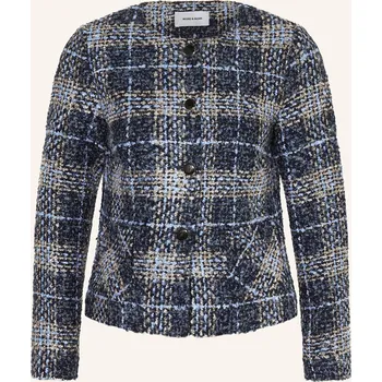 Dámský blejzr More & More Dámská Bunda Hranatého Střihu Z Buklé, tmavě...