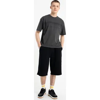 Chlapecké kraťasy Reporter Young | Chlapecké černé krátké šortky JORTS s gumou v pase - Barva ČERNÁ, Velikost 176 253-0113B-02-100-1