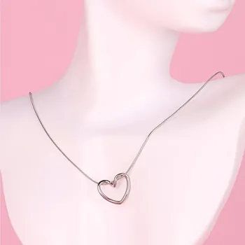 Náhrdelník Náhrdelník se srdíčkem Stainless Steel - stříbrný