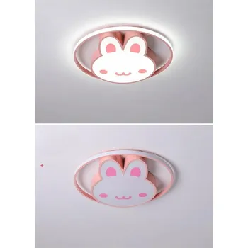 Lampička KIK LED stropní svítidlo plafond do dětského pokoje stmívatelné LUMELA + dálkové ovládání králíček