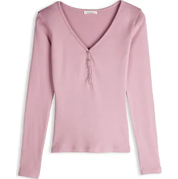 Dámské tričko GATE Žebrovaný top s knoflíky 44 625-0920/632