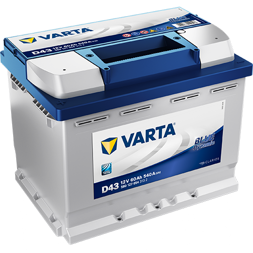 Varta Blue Dynamic 12V 60Ah 540A 560 127 054, D43 (L) nabitá autobaterie + Tableta do ostřikovačů (2 ks) + možný výkup staré baterie při doručení nebo v prodejně Jinočany