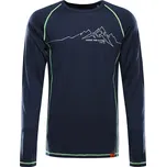 Pánské merino triko ALPINE PRO MEREN modrá 3XL