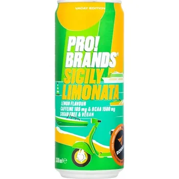 Aminokyselina First Class Brands of Sweden AB Pro! Brands BCAA Drink - 330 ml, malina Velikost: 330 ml, Příchuť: Marakuja