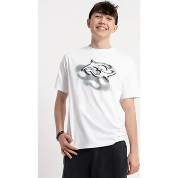 Chlapecké tričko Reporter Young | Chlapecké bílé tričko s autorským potiskem v šedých a černých tónech - Barva BÍLÁ, Velikost 152 253-0440B-31-200-1