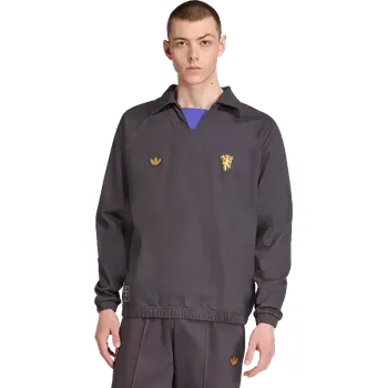 Pánská mikina Pánská mikina Adidas Manchester United 25/26 Terrace Icons Track šedá
