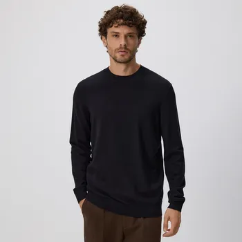 Pánský svetr Reserved - Svetr s vysokým podílem viskózy - černý - 040FR-99X - 040FR-99X-S