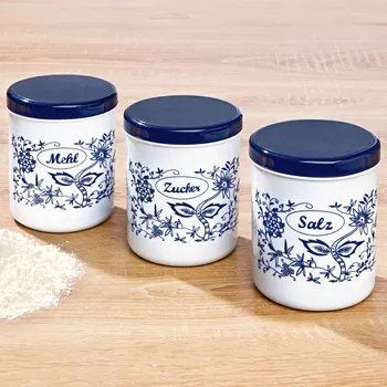 Dóza na potraviny 3Pagen 3 dózy Cibulák výška 15 cm 450 ml