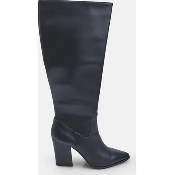 Dámská zimní obuv Baťa dámské kožené boty na podpatku černé, vel. 41