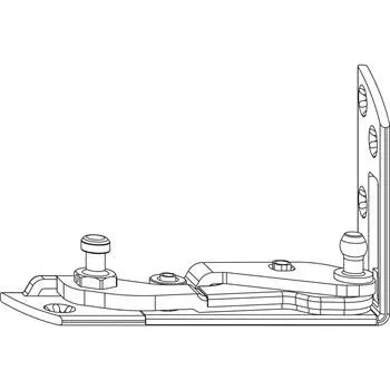 WINKHAUS rohové ložisko EL.H.IF.24-13.LS eurofalc 24 mm, 13V, levé, stříbrné