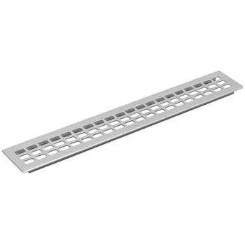 Větrací mřížka Větrací mřížka, délka 400 mm, šířka 60 mm, hliník stříbrně eloxovaný