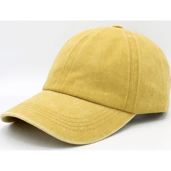 Kšiltovka Fiebig - Headwear since 1903 Žlůtá kšiltovka z seprané bavlny - Baseball Cap Washed Cotton Velikost: Unisize (S-XL)