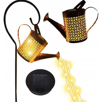 Zahradní dekorace Solární LED zahradní svítidlo ve tvaru krhly