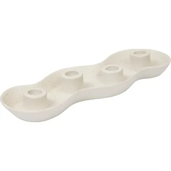 Svícen Atmosphera Keramický svícen na 4 dlouhé svíčky CHERRY, 32,5 x 4,4 x 11,2 cm