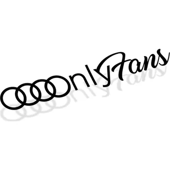 Samolepicí dekorace na vozidlo Samolepka Audi Only Fans - 14x2,8