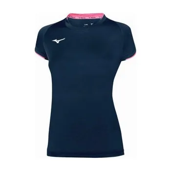 Pánské tričko Mizuno Core Short Sleeve Tee W Tričko XXXL, modrá / růžová