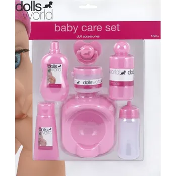 Doplněk pro panenku Dolls World - Sada pro miminko - nočník,dudlík,láhev,příslušenství