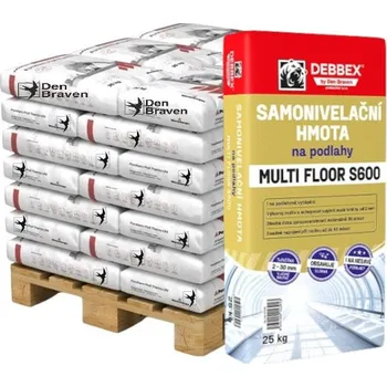 Samonivelační stěrka Debbex MULTI FLOOR S600 samonivelační hmota na podlahy 750kg (1 paleta)