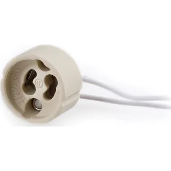 Objímka na žárovku NEDES Objímka keramická GU10/15cm - BH101