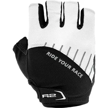 Cyklistické rukavice Rukavice R2 VOUK Black/White Velikost: XS