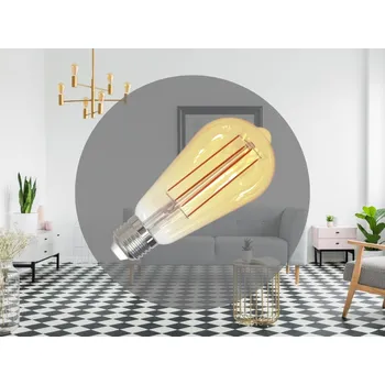 Žárovka NEDES LED Filament SLIM 4,5W VINTAGE - ST64 / E27 / 1800K - ZFS101