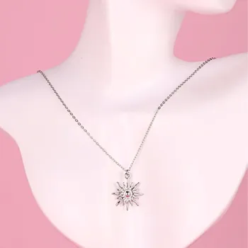 Náhrdelník Náhrdelník se sluníčkem Stainless Steel - stříbrný