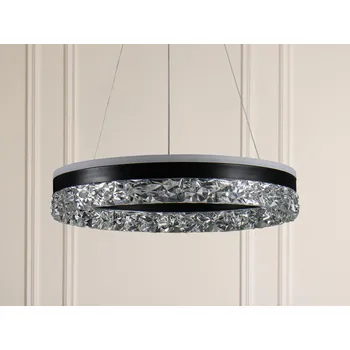 NEDES LED luxusní závěsné křišťálové svítidlo s dálkovým ovladačem 80W - TA2301/B