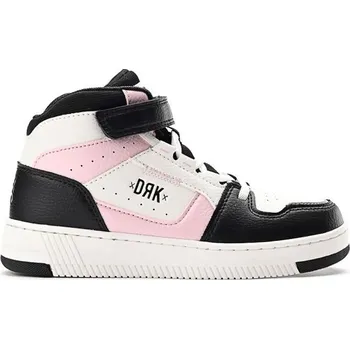 Dívčí tenisky Dívčí kotníkové tenisky DRK DALMA HIGH K 28 Bílá, Černá, Růžová