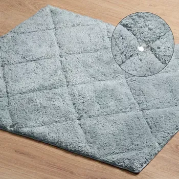 Koupelnová předložka Luxusní koberec CHIC s krystaly - světle šedý Šířka: 60 cm | Délka: 90 cm