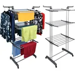 Stojící sušák na prádlo na kolečkách SONORA šedý