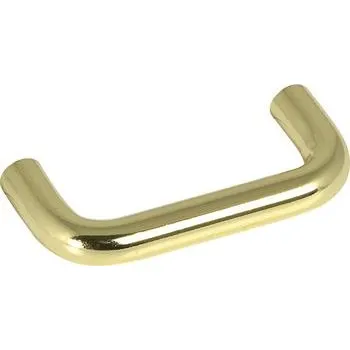 Nábytkové kování Úchytka Sulis o 10 mm, rozt. 64 mm, šířka 74 mm, ocel pomosazená