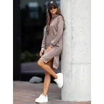 Dámská sportovní šaty s kapucí cappuccino Bolf 523 - M