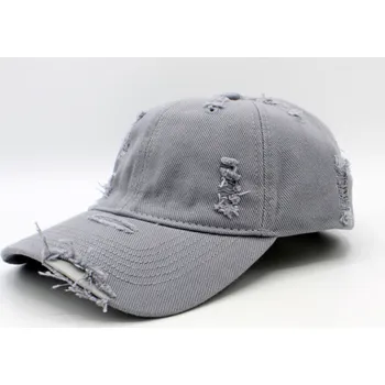 Kšiltovka Fiebig - Headwear since 1903 Šedá kšiltovka z bavlny - Baseball Cap Velikost: Unisize (S-XL)