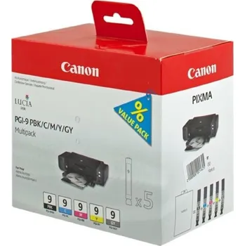 Canon PGI-9 1034B013 PBK/C/M/Y/GY sada originální cartridge - VÝPRODEJ