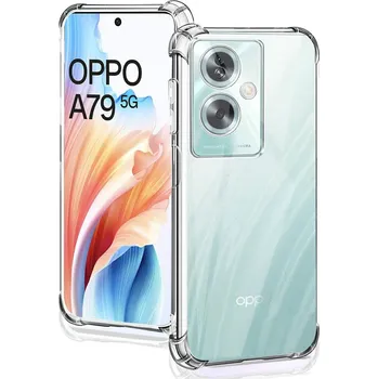 Pouzdro na mobilní telefon Techsuit Silikonové pouzdro se zesílenými hranami pro Oppo A79 5G transparentní